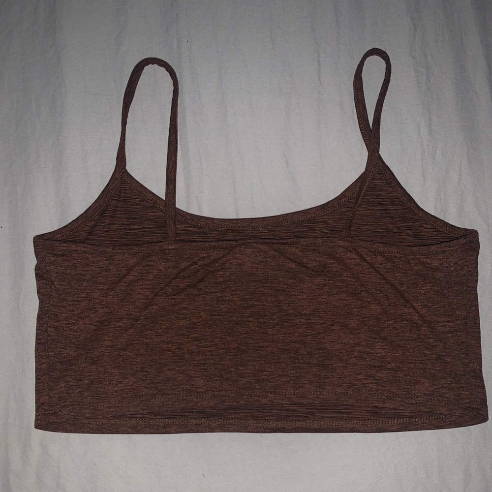 Brown crop top